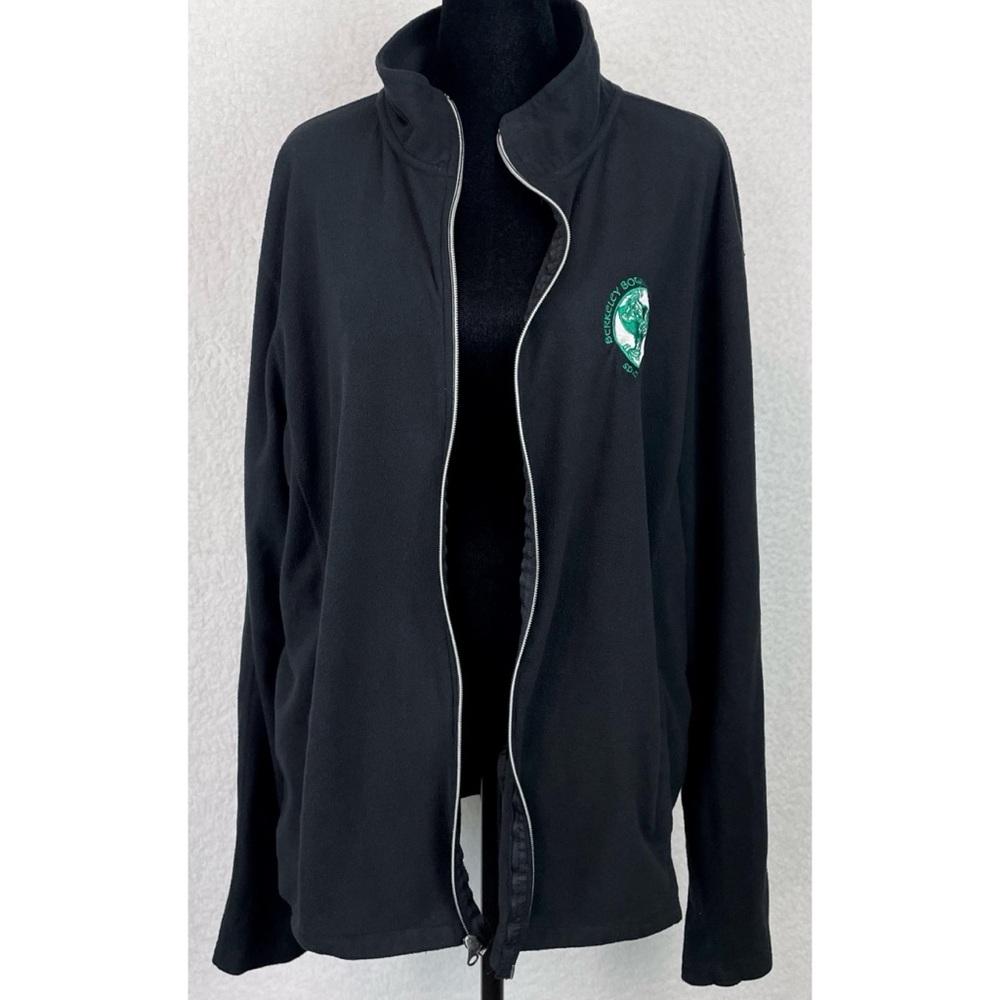 PORT AUTHORITY • Black/Green Berkeley Bowl Marketplace Full-Zip Fleece Jacket, L - Picture 11 of 16